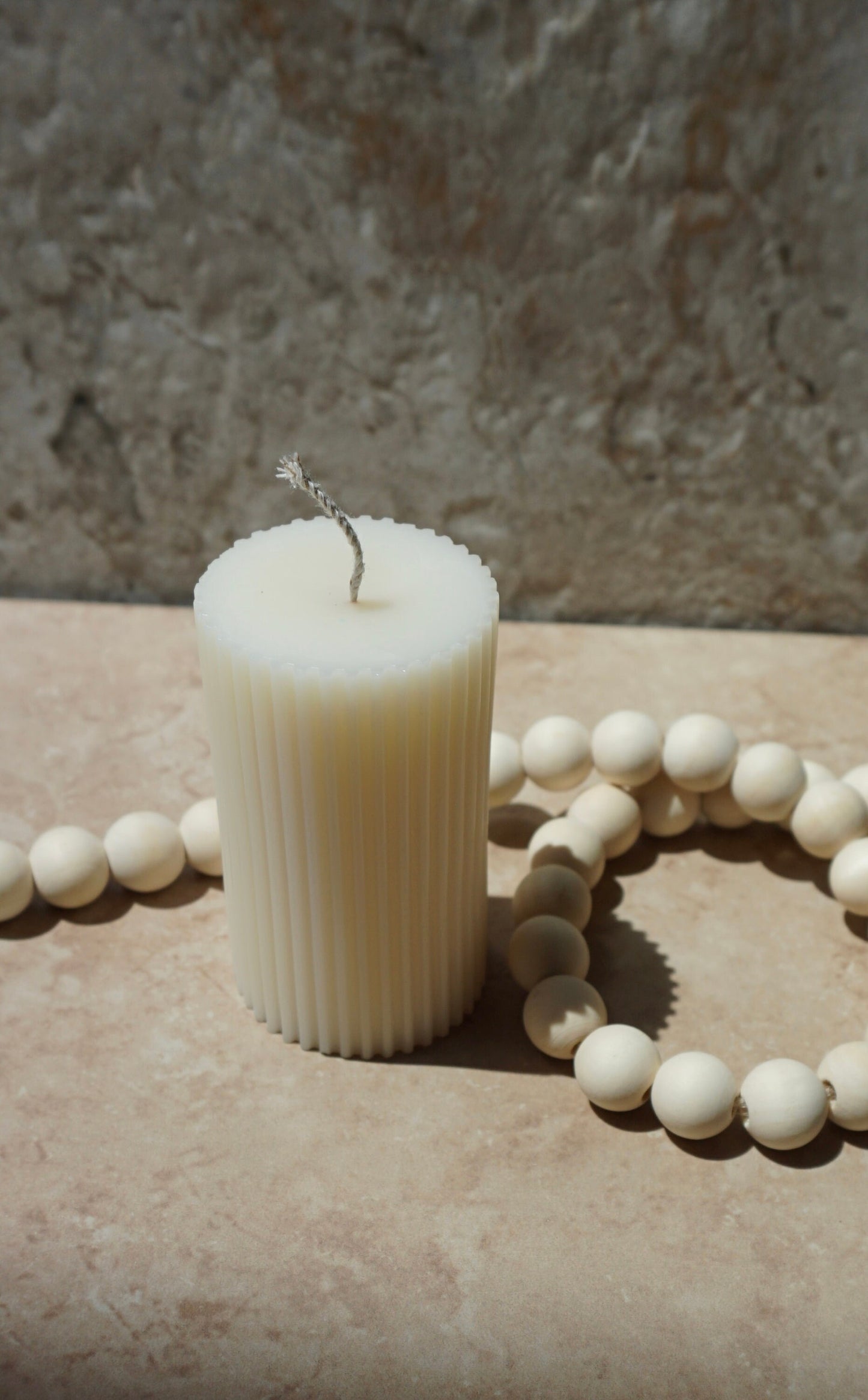 Classic Ribbed Pillar Candle - Decorative Candle for Home Decor - Cylinder Soy Wax Candle - Handpoured Candle - Scented/Unscented custom