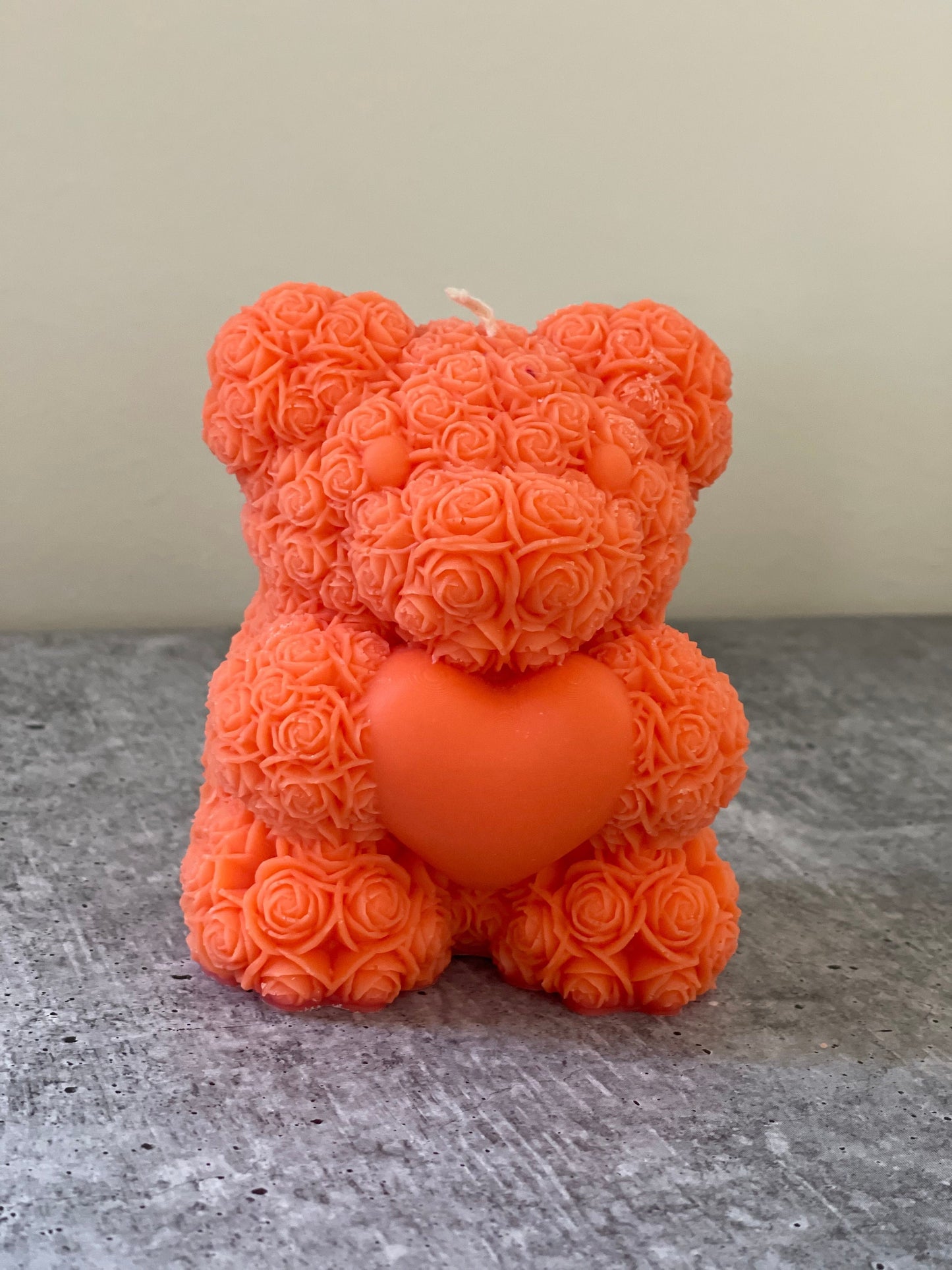 Rose Bear Candle