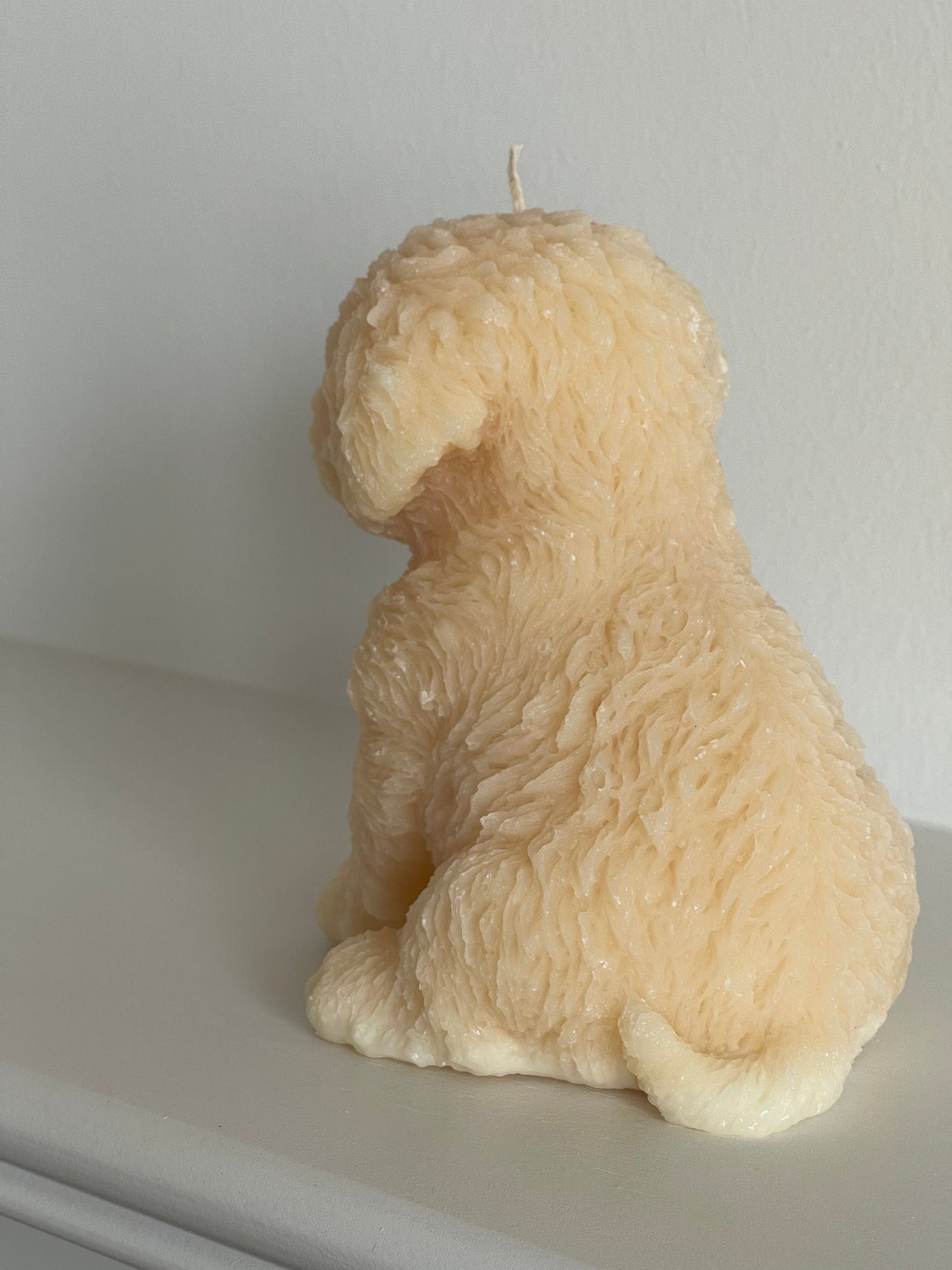 Large Puppy Dog Candle - Teddy Dog Candle - Poodle Candle Gift for Pet lovers, Dog lovers - Soy wax candle gift for friends - Home decor